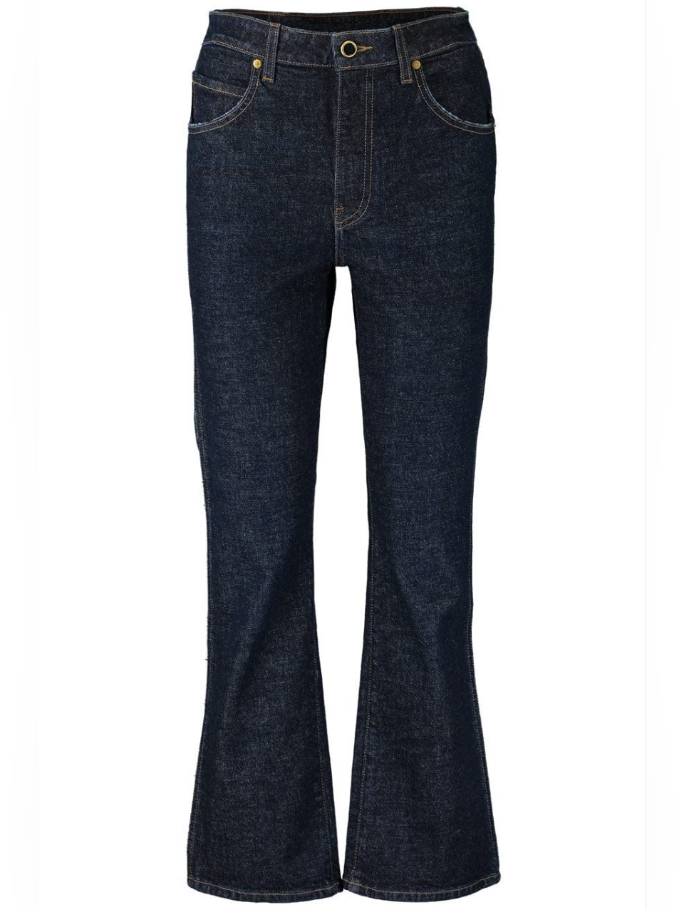 Khaite Vivian Stanford Stretch High-Rise Crop Jean